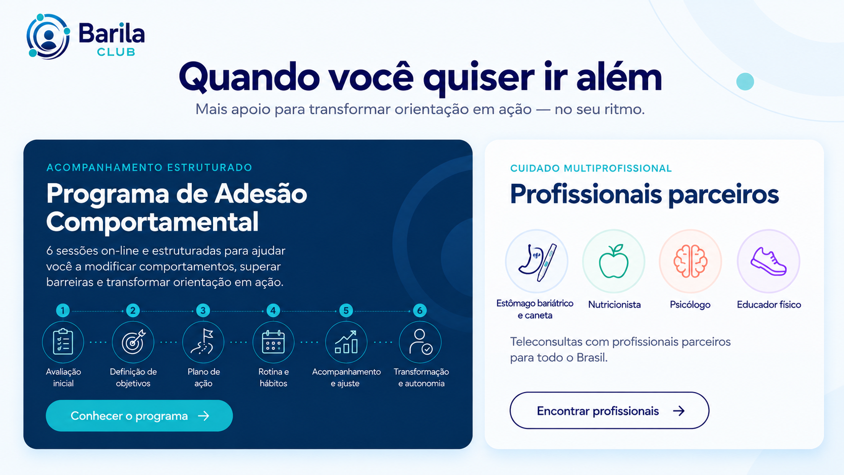 Tela da plataforma Barila: Acompanhamento